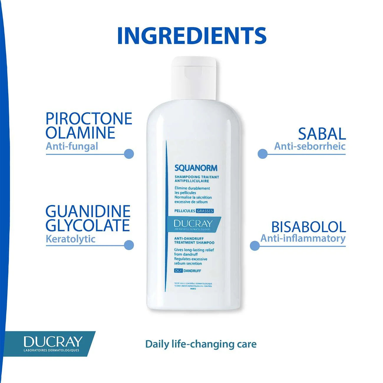 DUCRAY Squanorm Anti-Dandruff Treatment Shampoo - Oily Dandruff