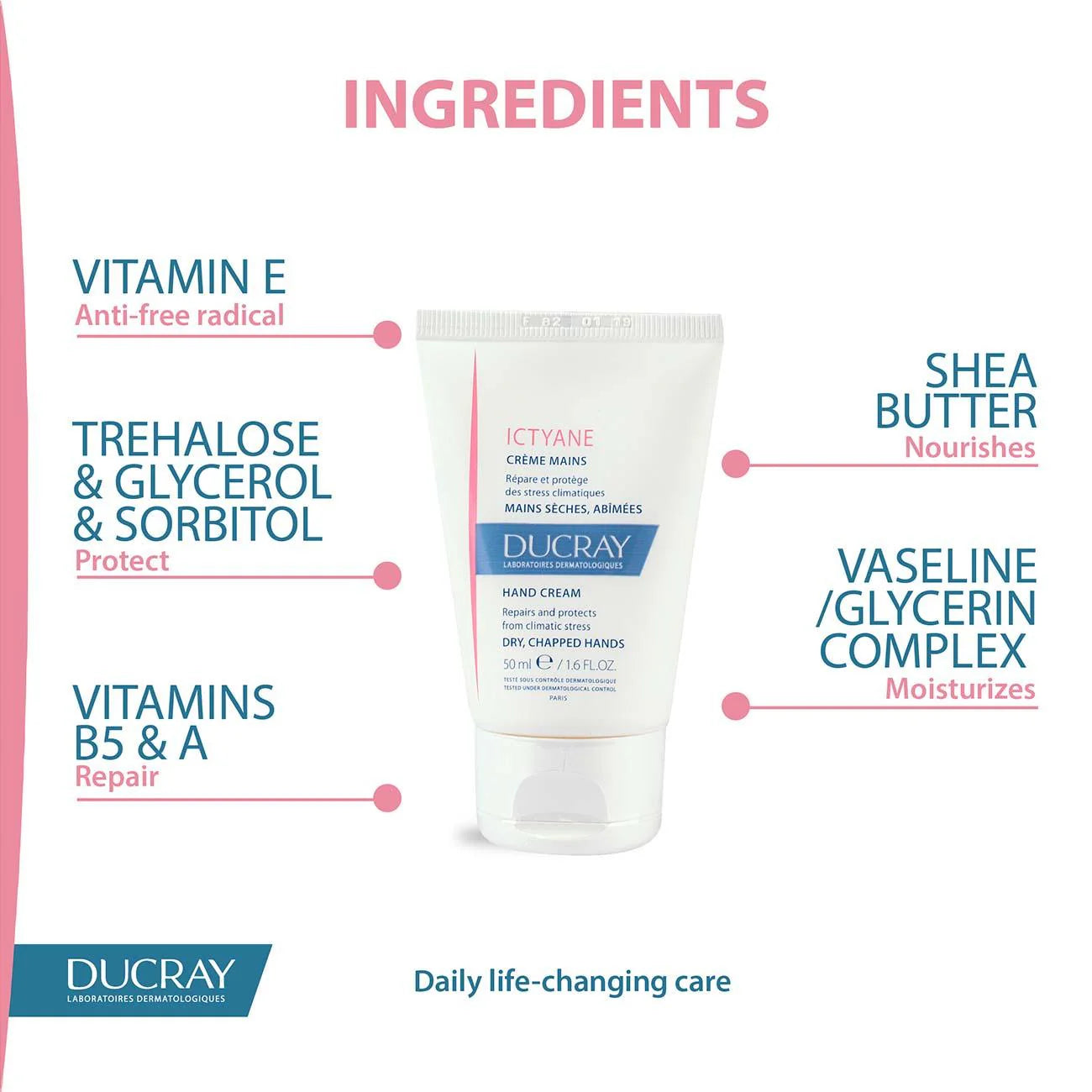 DUCRAY Ictyane Hand Cream - Dry, Chapped Hands