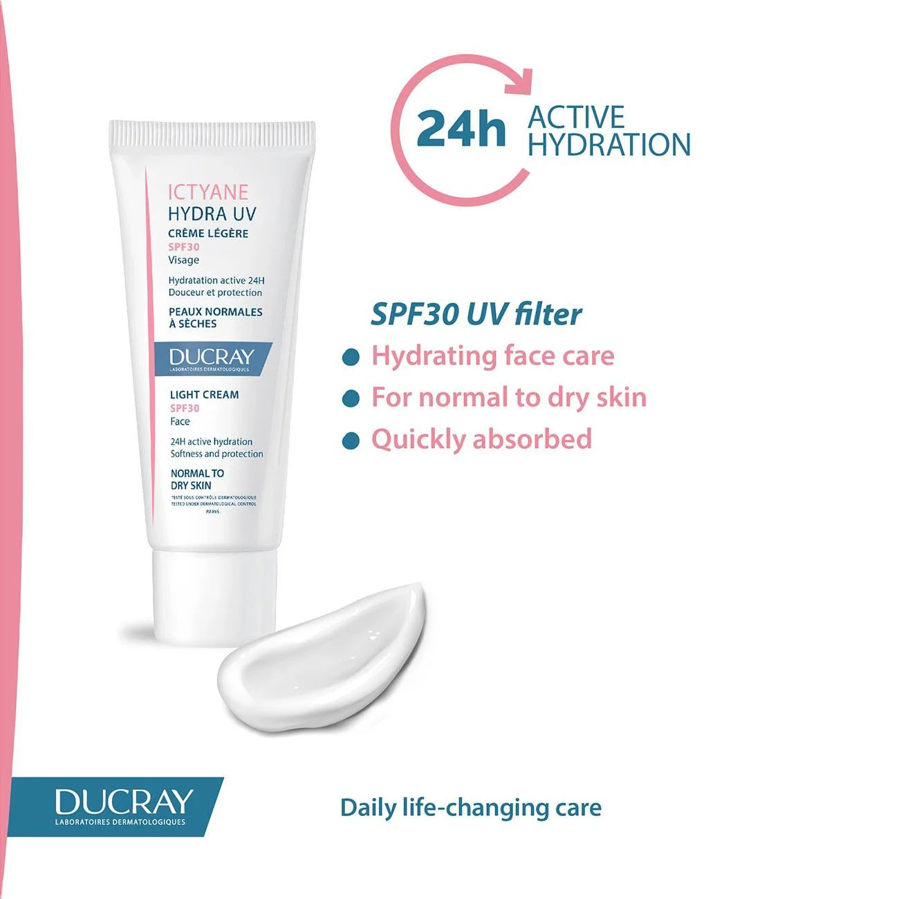 DUCRAY Ictyane Hydra UV Light Face Cream SPF30