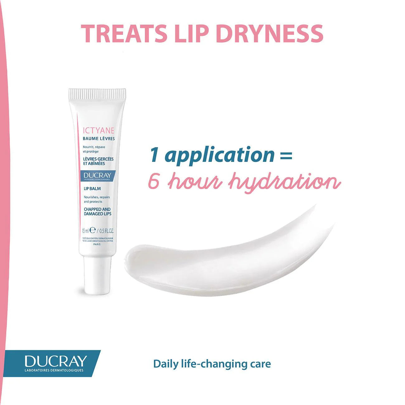 DUCRAY Ictyane Lip Balm - Chapped and Damaged Lips