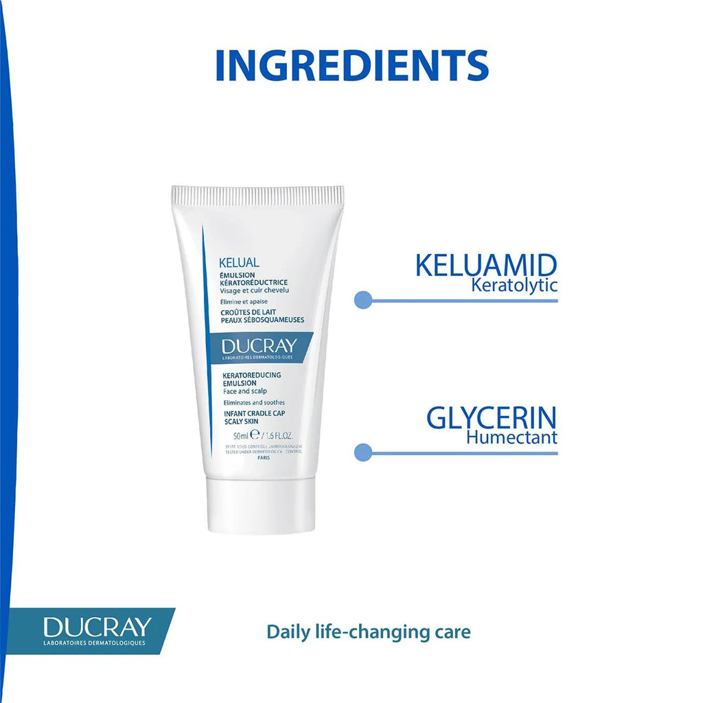 DUCRAY Kelual Kerato-Reducing Emulsion - Face and Scalp