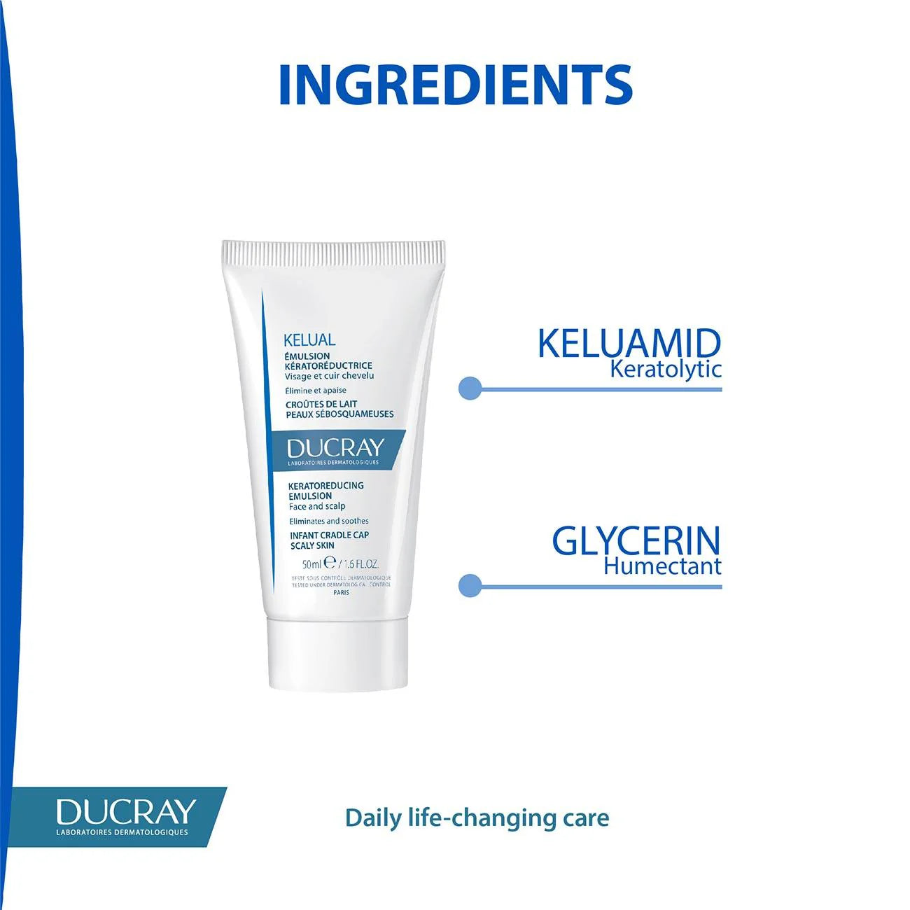 DUCRAY Kelual Kerato-Reducing Emulsion - Face and Scalp