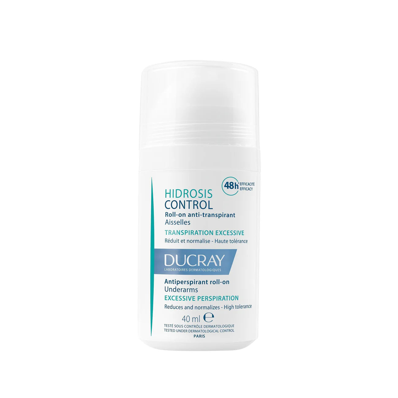 DUCRAY Hidrosis Control Antiperspirant Roll-On 48H Efficacy - Underarms, Excessive Perspiration