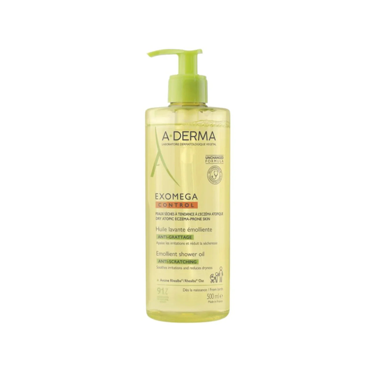 ADERMA Exomega Control Emollient Shower Oil - Anti-Scratching