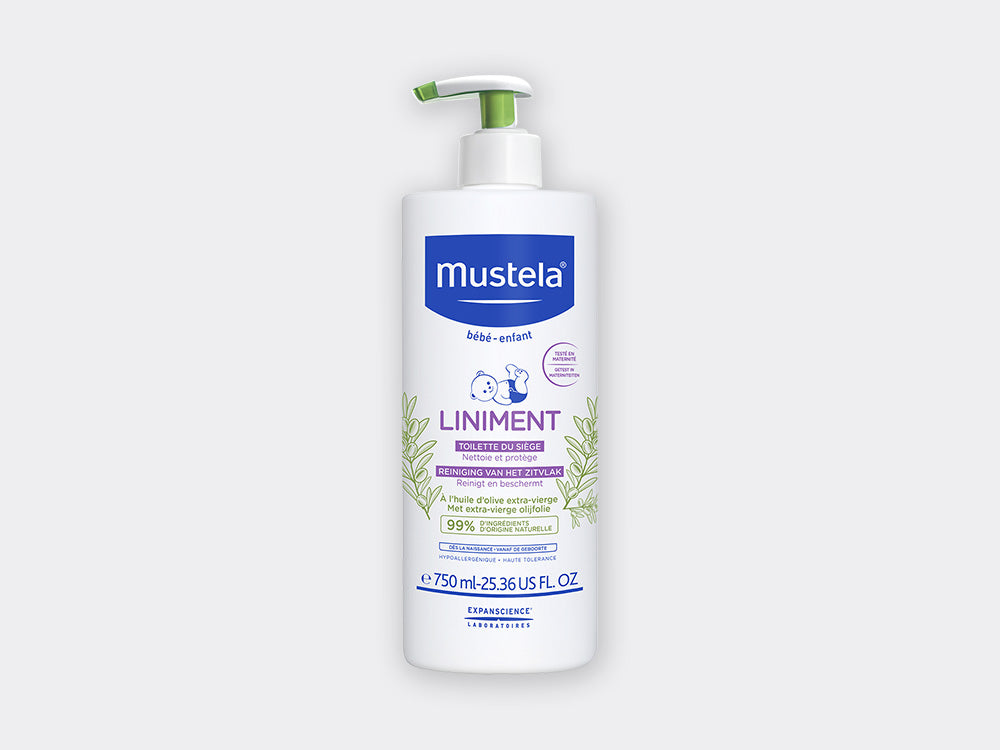 MUSTELA liniment diaper change cleanser cleans & softens 40