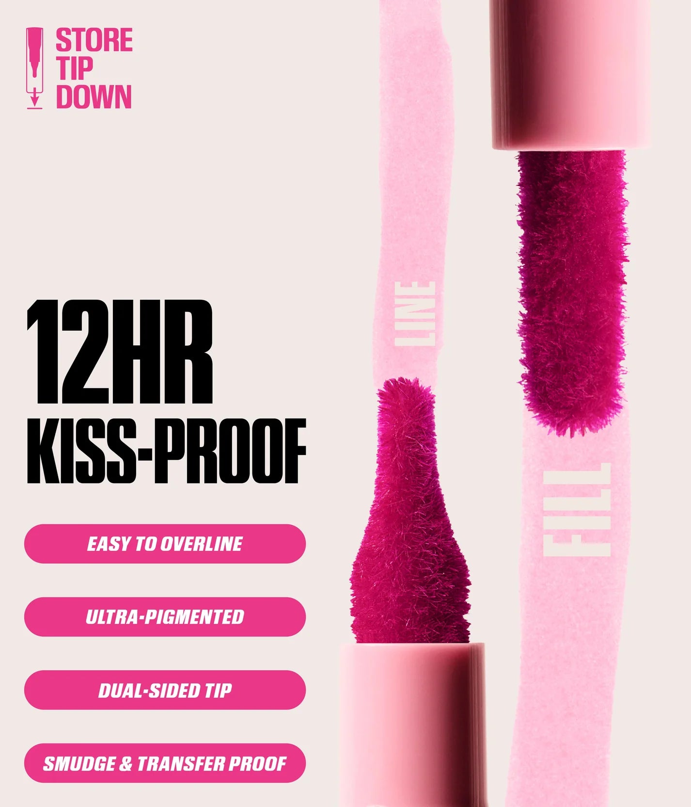 HUDA BEAUTY LIP CONTOUR LIP STAIN FOR 12-HOUR WEAR