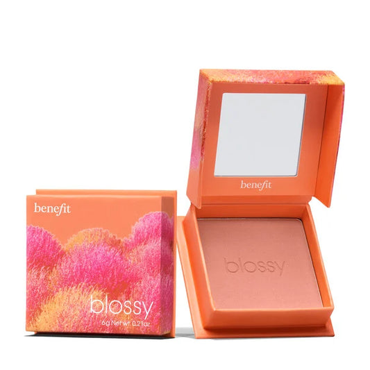 BENEFIT Blossy Warm apricot brightening blush 6 g Net wt. 0.21 oz.  Warm apricot brightening blush