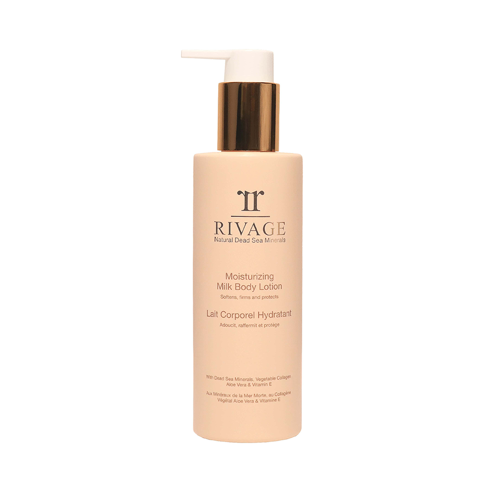 RIVAGE Moisturizing Body Milk Lotion with Vegetable Collagen - Bottle 200ml