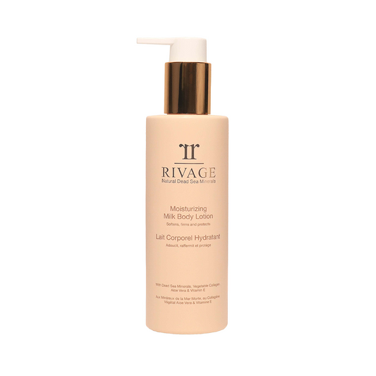 RIVAGE Moisturizing Body Milk Lotion with Vegetable Collagen - Bottle 200ml