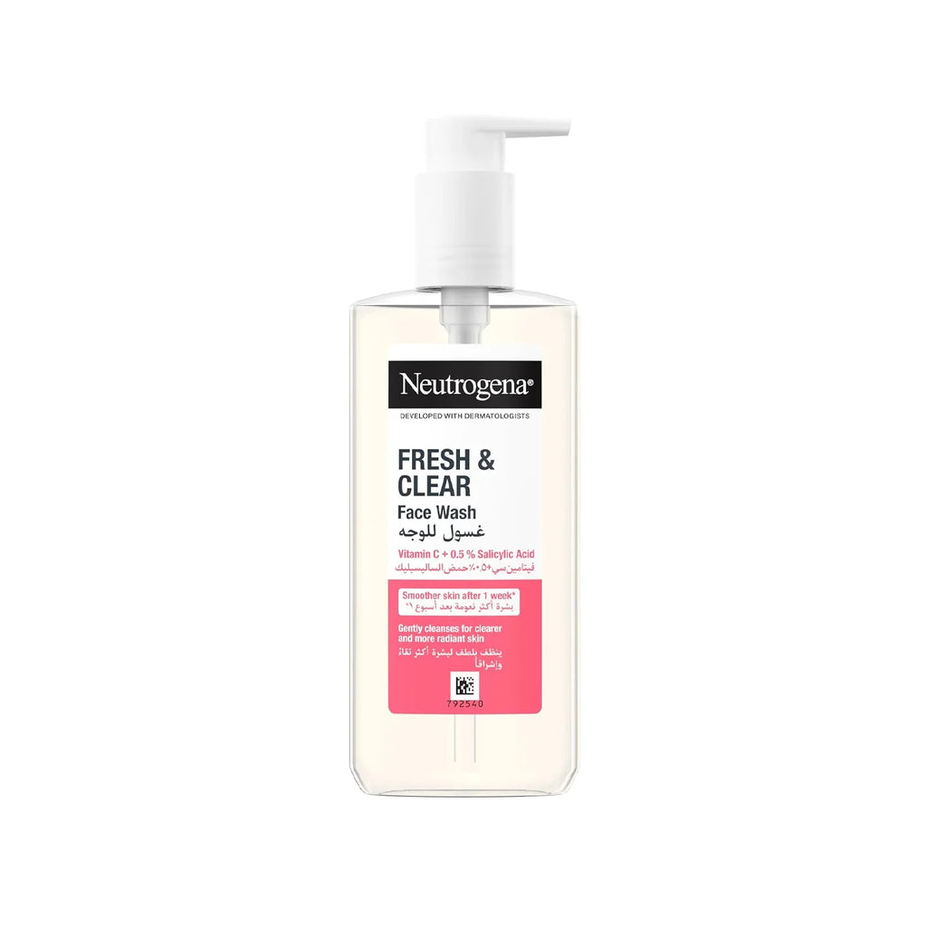 NEUTROGENA Fresh & Clear Facial Wash, Pink Grapefruit & Vitamin C