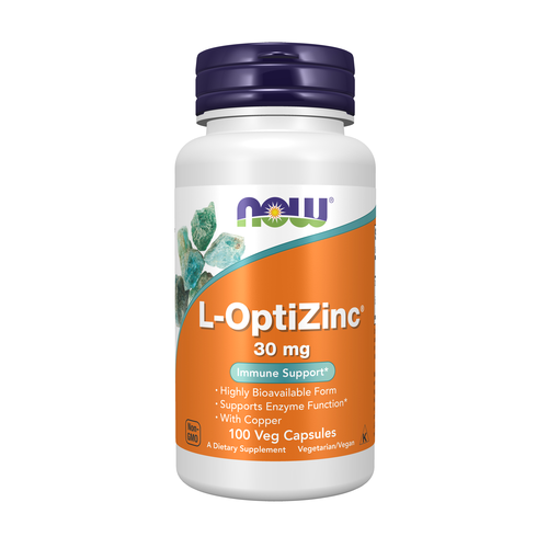 NOW® L-OptiZinc® 30 mg Veg Capsules