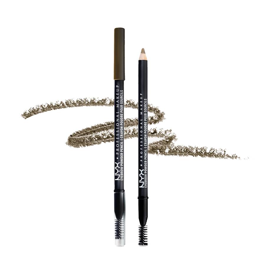 NYX Eyebrow Powder Pencil Powder Pencil with Spoolie, Taupe