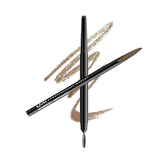 NYX Precision Brow Pencil Dual-Ended Eyebrow Pencil, Taupe