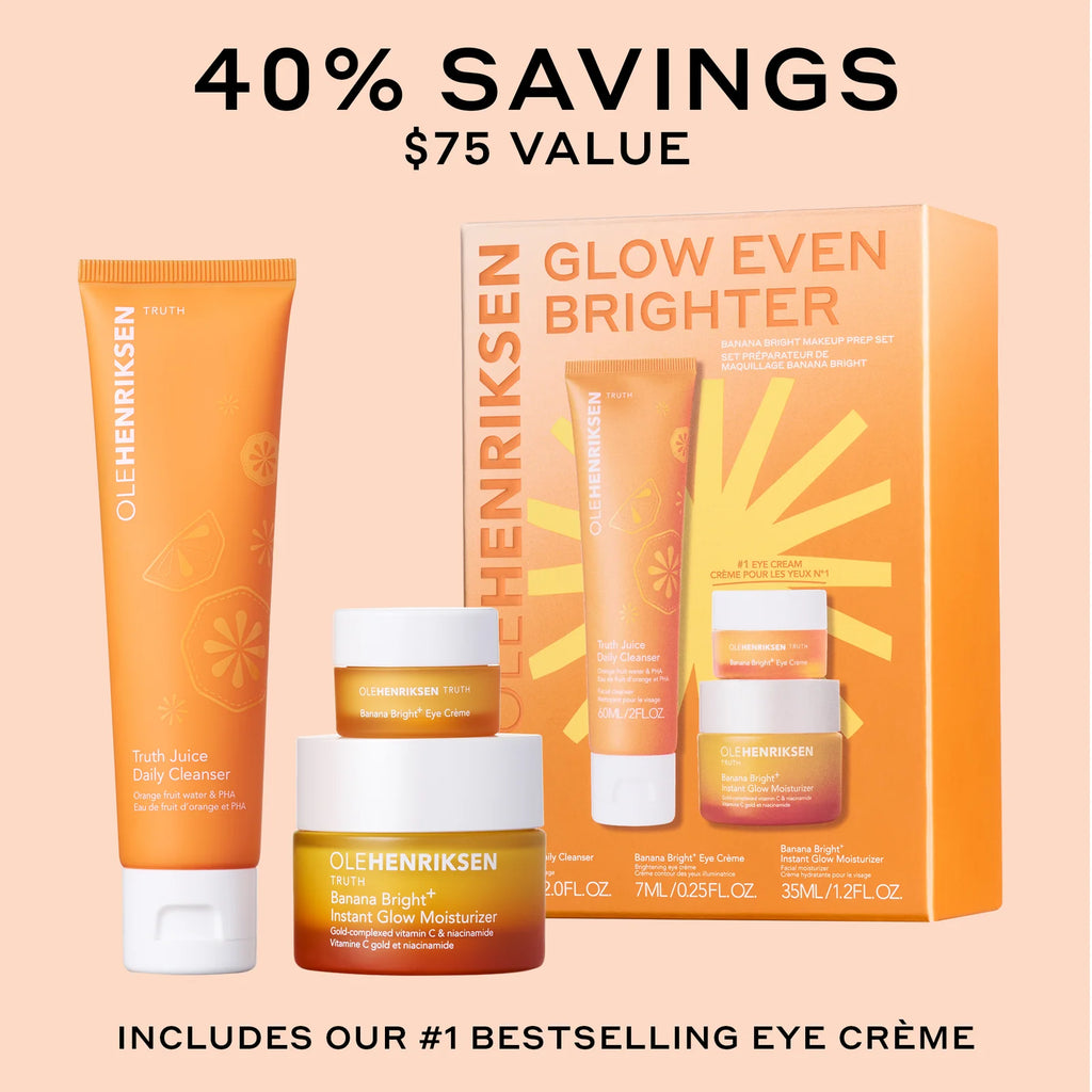 Olehenriksen Glow Even Brighter Banana Bright Makeup Prep Set