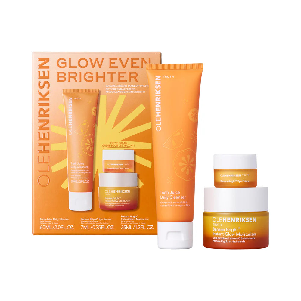 Olehenriksen Glow Even Brighter Banana Bright Makeup Prep Set