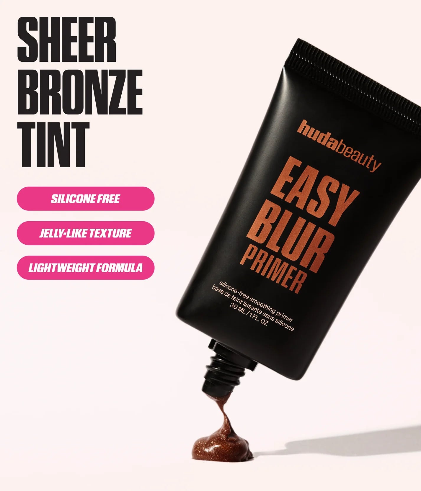 Huda Beauty Easy Blur Silicone-Free Smoothing Primer Bronze Fudge - Mini