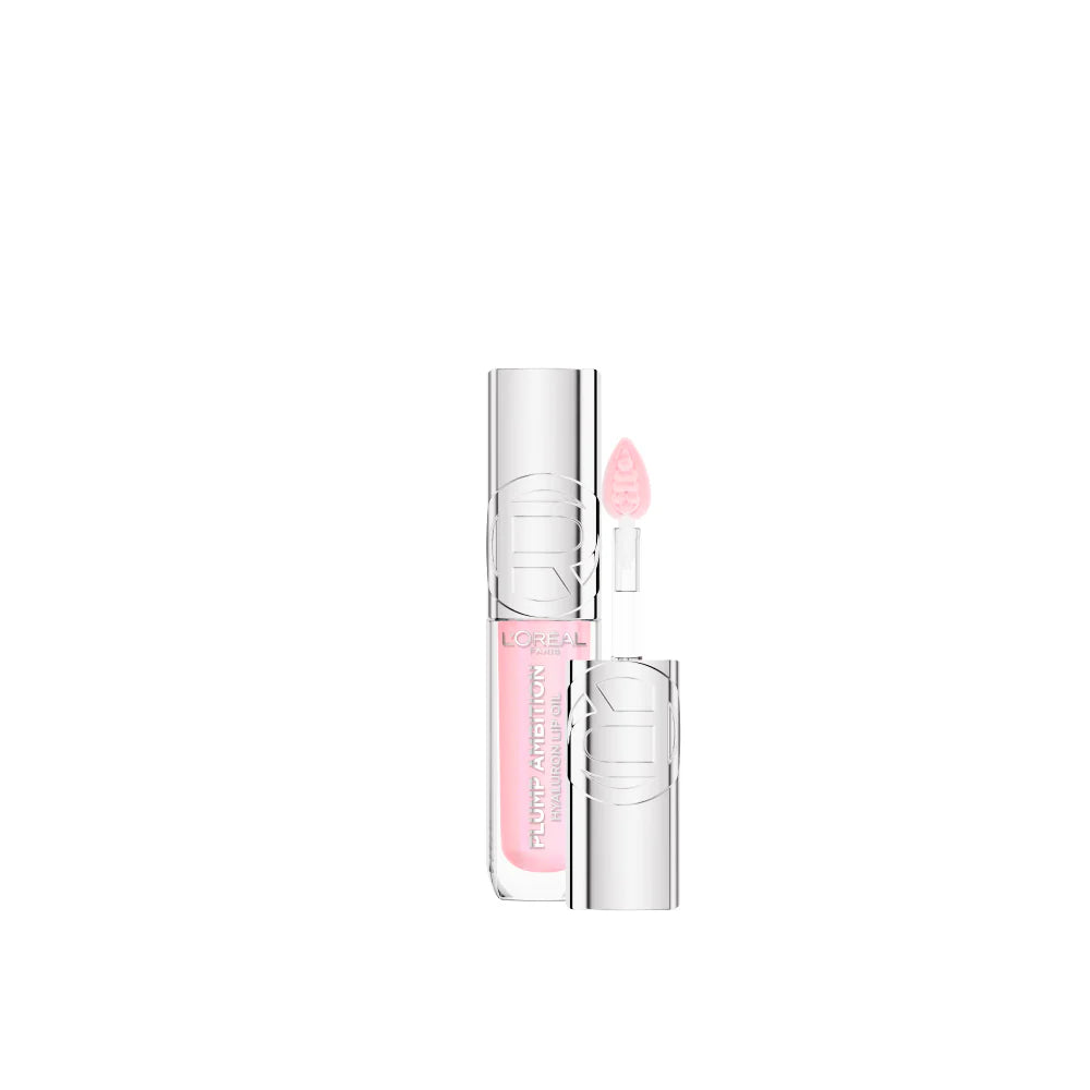 L'Oréal Paris Plump Ambition Hyaluron Lip Oil, 24HR Hydration and Volumizing Shine