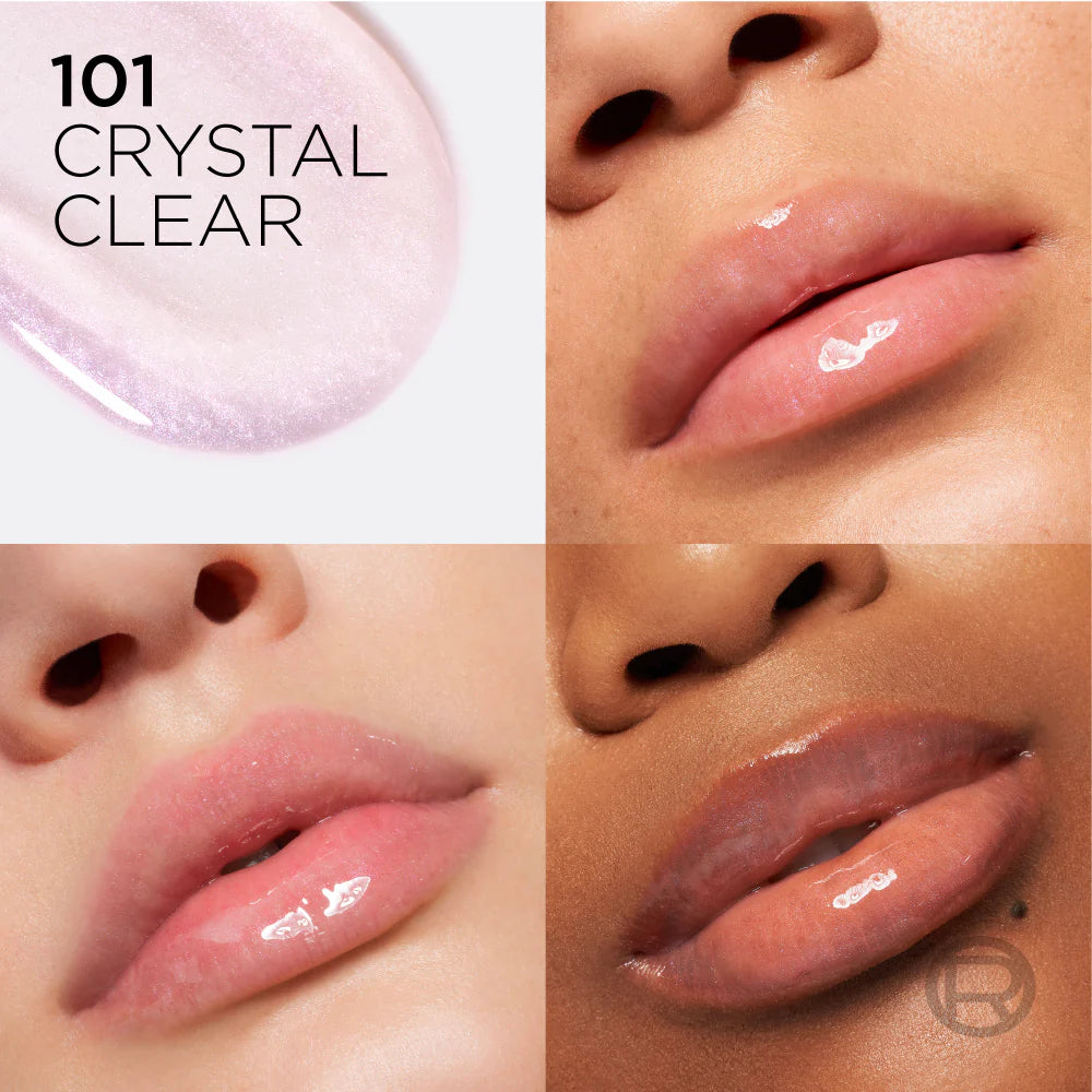 LOREAL PARIS Plump Ambition Hyaluron Lip Oil, 24HR Hydration and Volumizing Shine