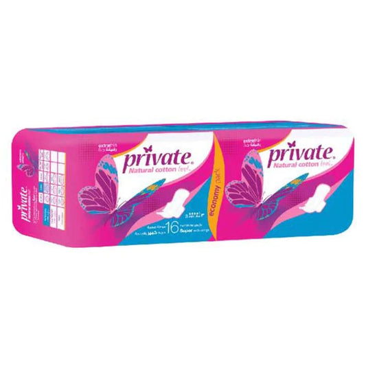 PRIVATE EXTRA THIN SUPER ECONOMY PACK 16'S