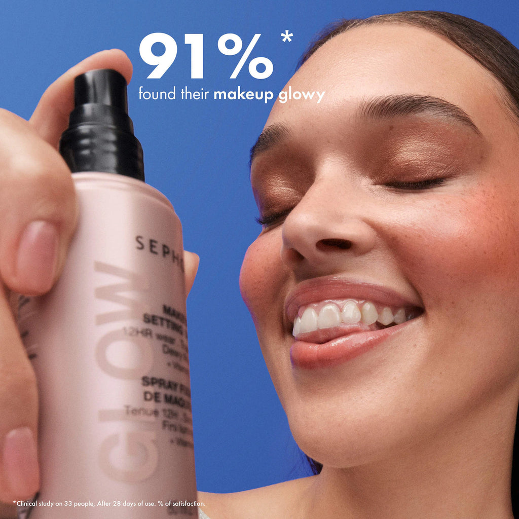 SEPHORA Mini Glow 12HR Wear Transferproof Makeup Setting Spray with Vitamin C