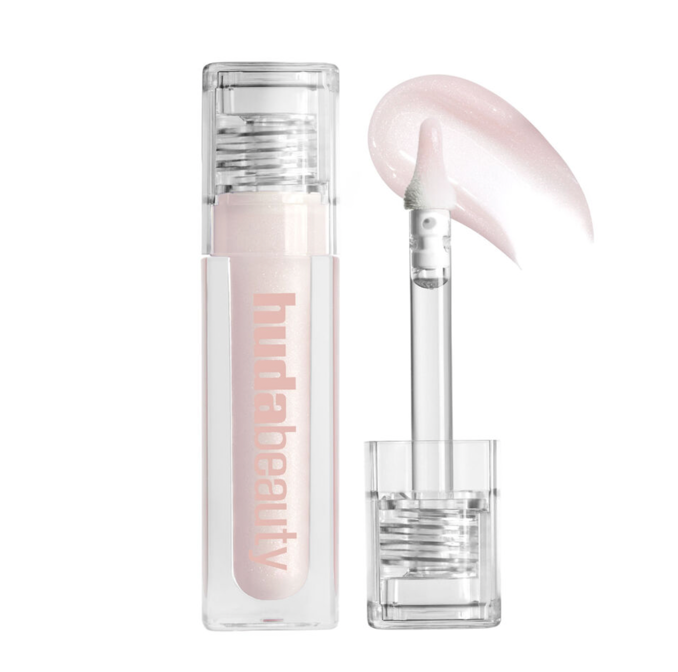HUDA BEAUTY Nude FAUX FILLER Lip Gloss - Shimmer Finish