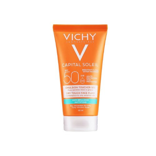 VICHY Capital Ideal soleil SPF50 Tinted mattifying emulsion dry touch face fluid 50ml