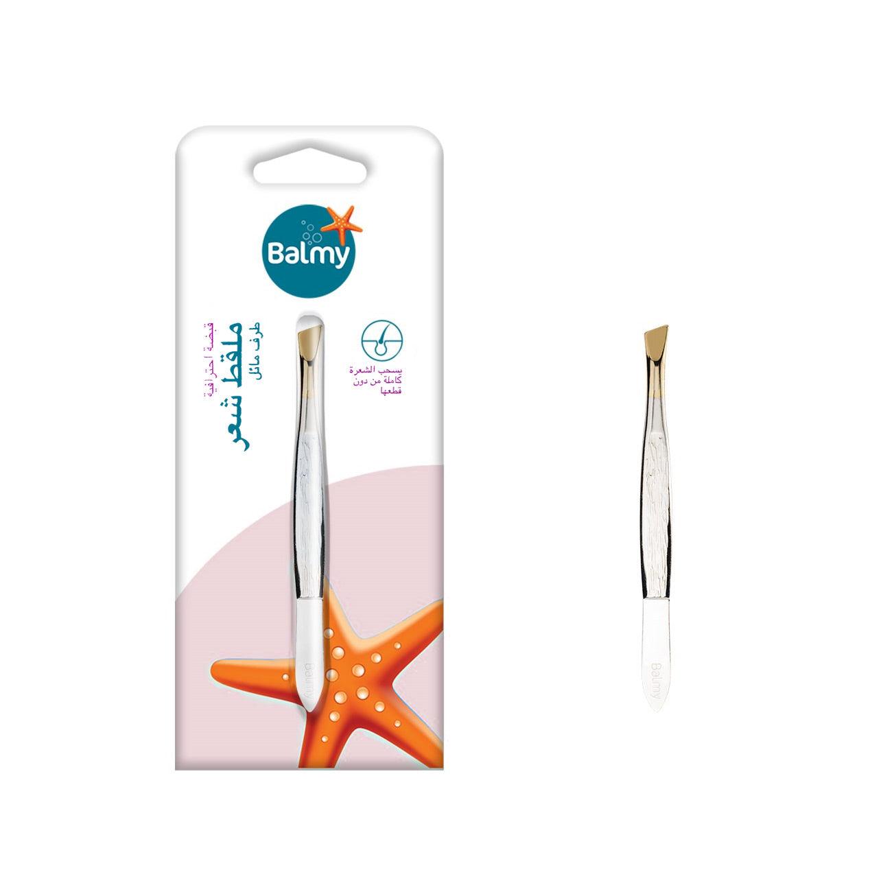 Balmy Natural tweezer slant tip 06456