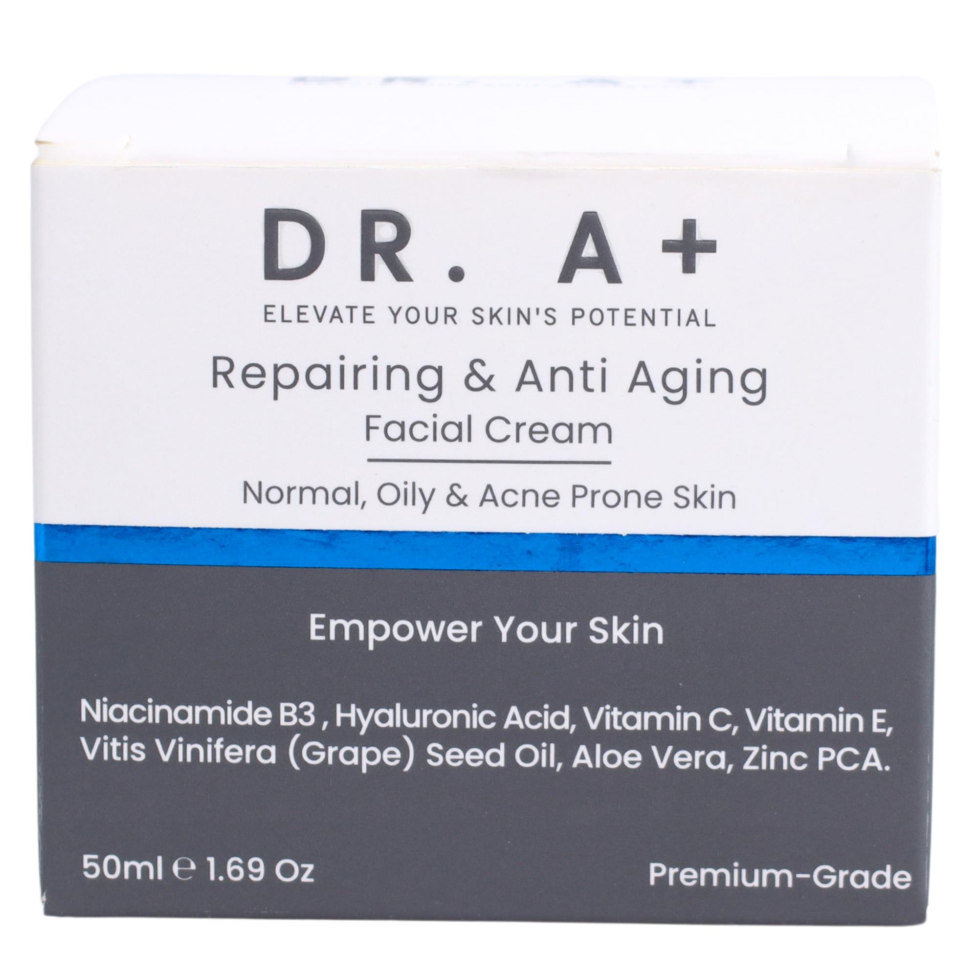 DR A+ Repairing & Anti-Aging Cream - Normal, Oily & Acne Prone Skin - for Balancing Control