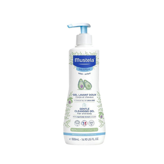 Mustela Gentle Cleansing Hair and Body Gel with Avocado 500ml