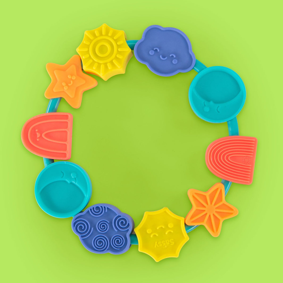 SASSY celestial chew ring teether 80250