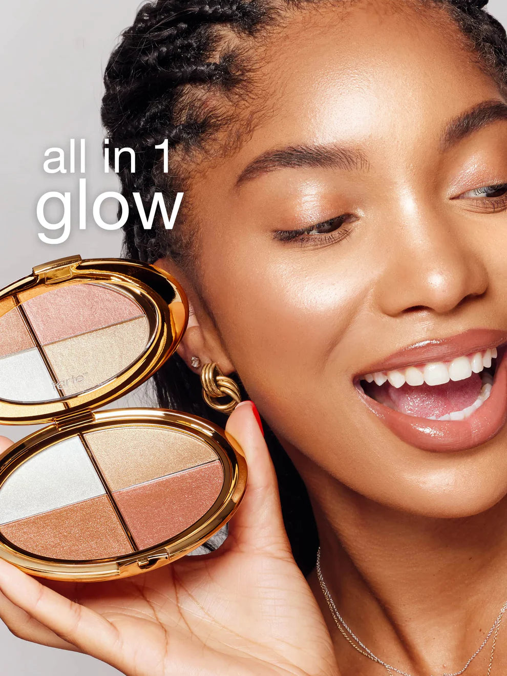 TARTE glow wardrobe highlighting eye & cheek palette
