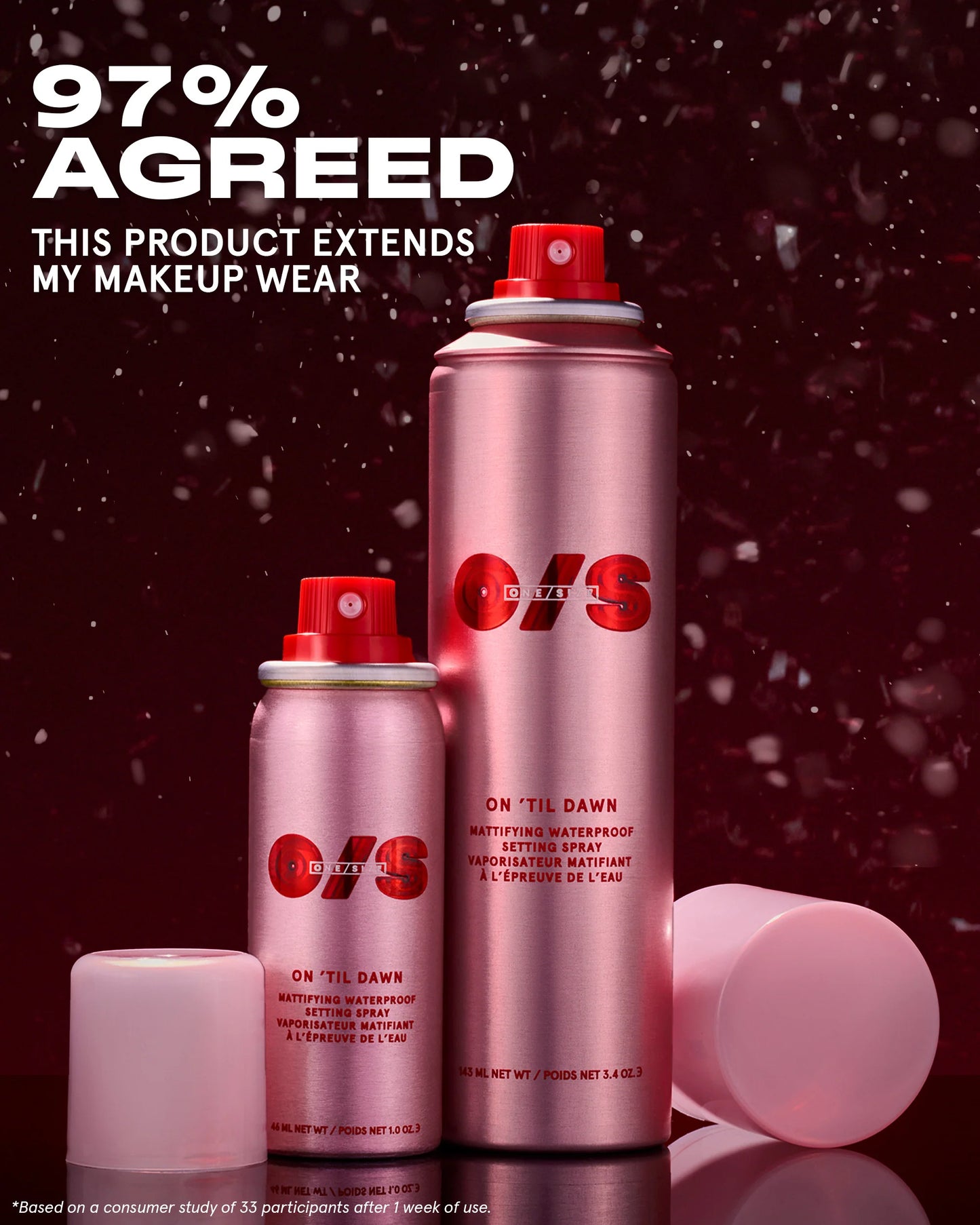 ONE SIZE Big & Bitty On 'Til Dawn Mattifying Waterproof Setting Spray Duo