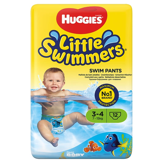 Huggies little swimmers swim pants 3-4 7-15kg 12 pants