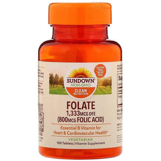 Sundown Folate 1,333MCG DFE (800MCG Folic Acid)