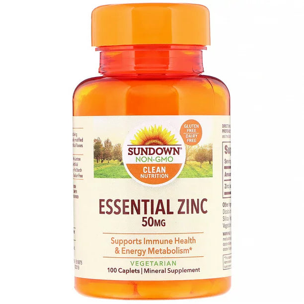 Sundown Essential Zinc 50MG 100capsules