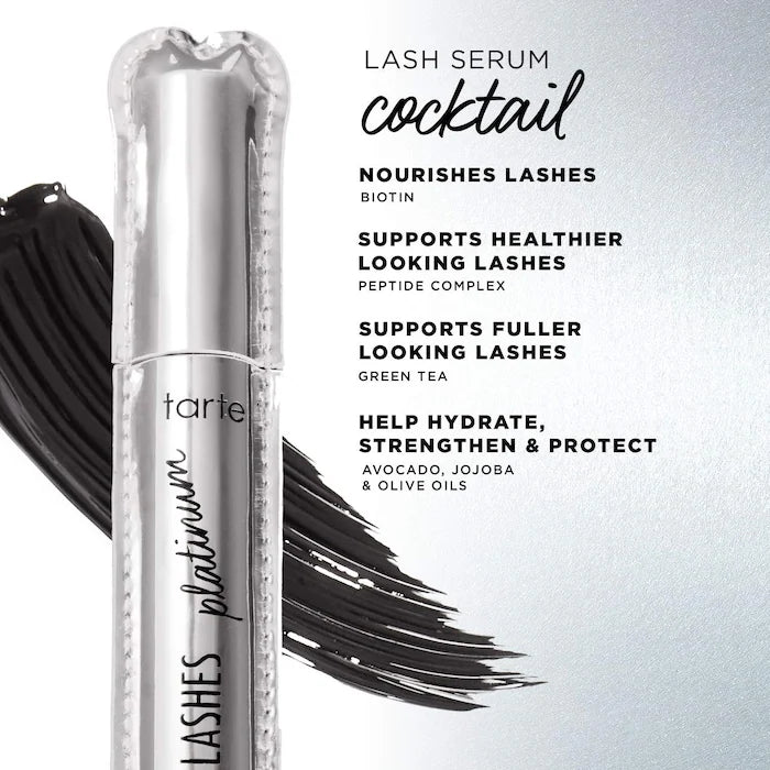 TARTE lights, camera, lashes™ 4-in-1 volumizing & conditioning platinum mascara