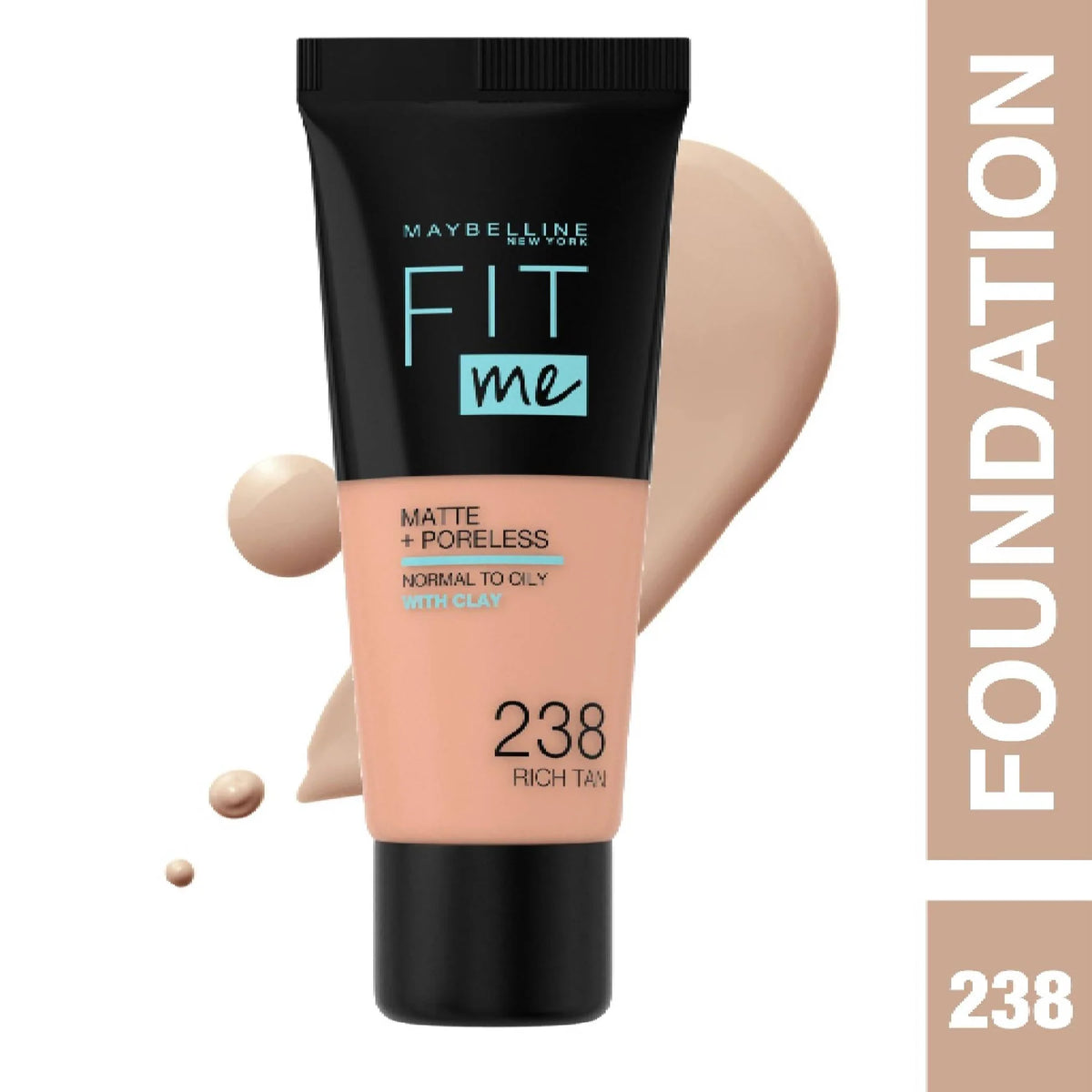 Maybelline New York Fit Me Matte Poreless Liquid Foundation Ideal For Normal To Oily Skin