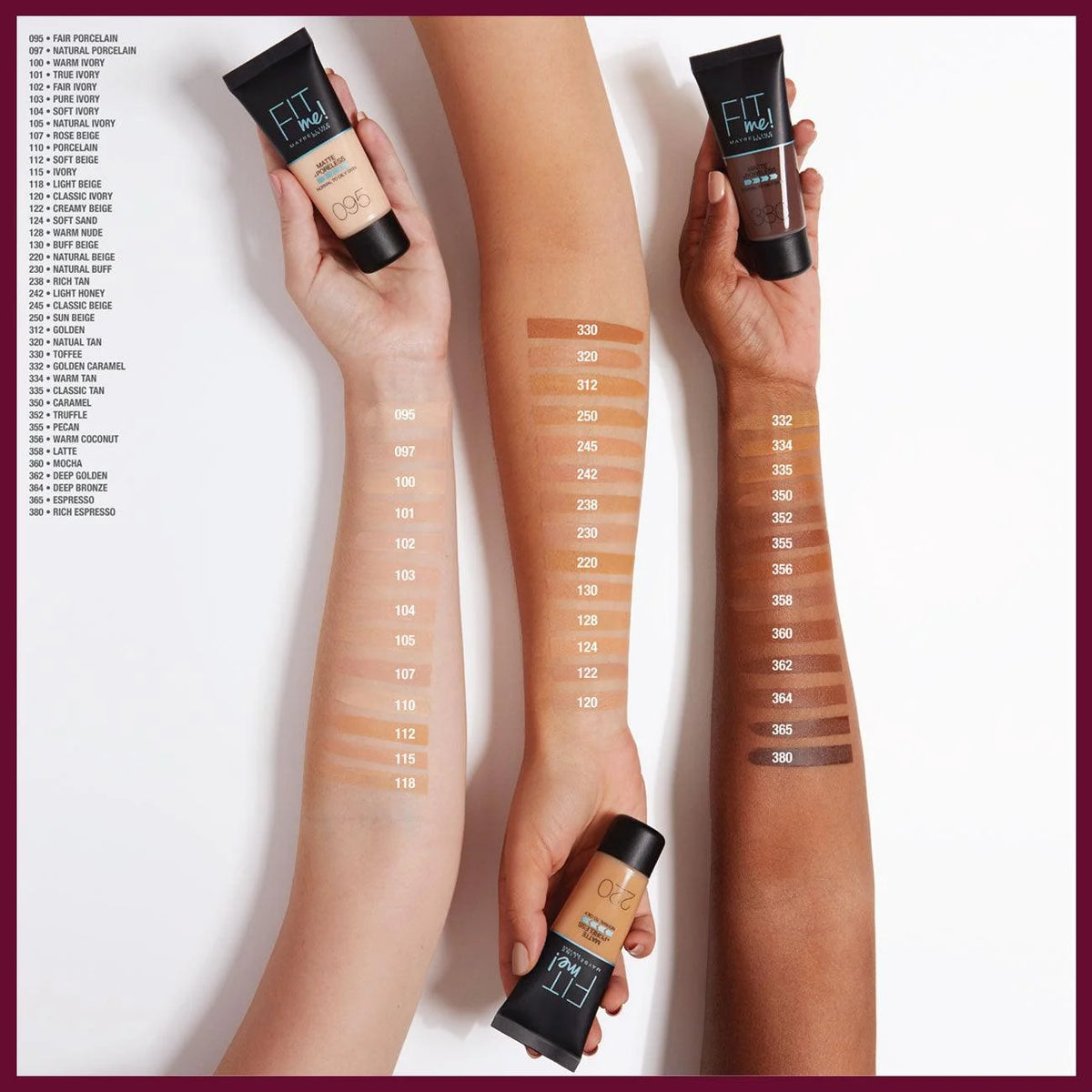 Maybelline New York Fit Me Matte Poreless Liquid Foundation Ideal For Normal To Oily Skin