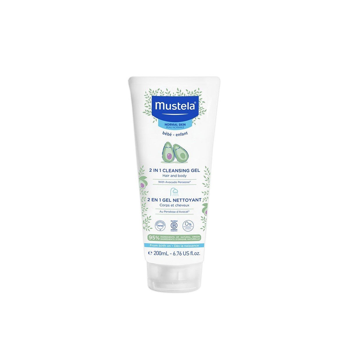 MUSTELA 2IN1 Cleansing gel hair and body 200ml