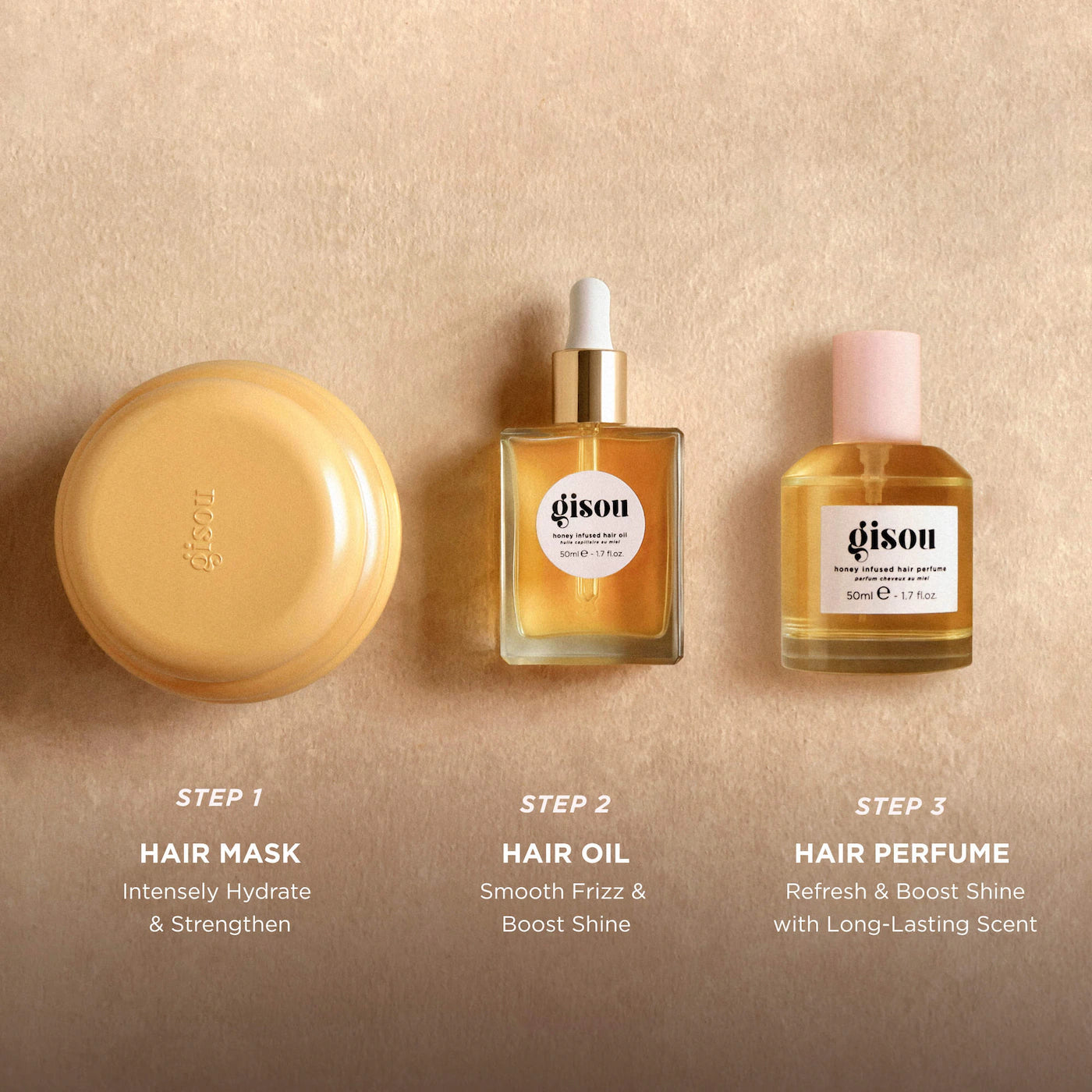 GISOU Mini Honey Infused Hair Oil