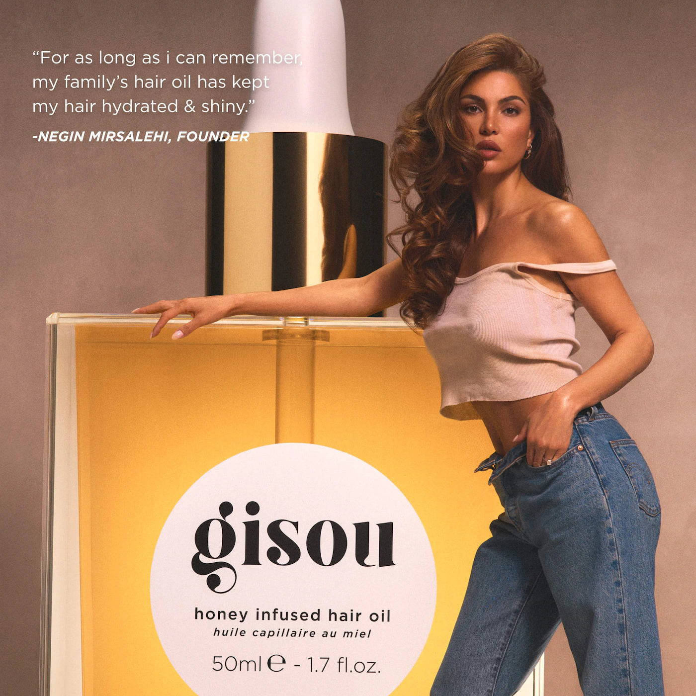 GISOU Mini Honey Infused Hair Oil