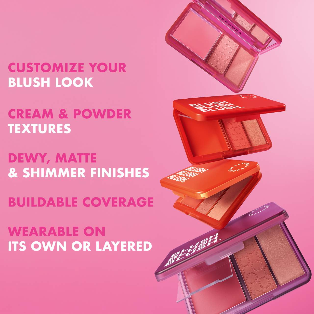 SEPHORA COLLECTION Blush Blush Blush. Cream & Powder Palette