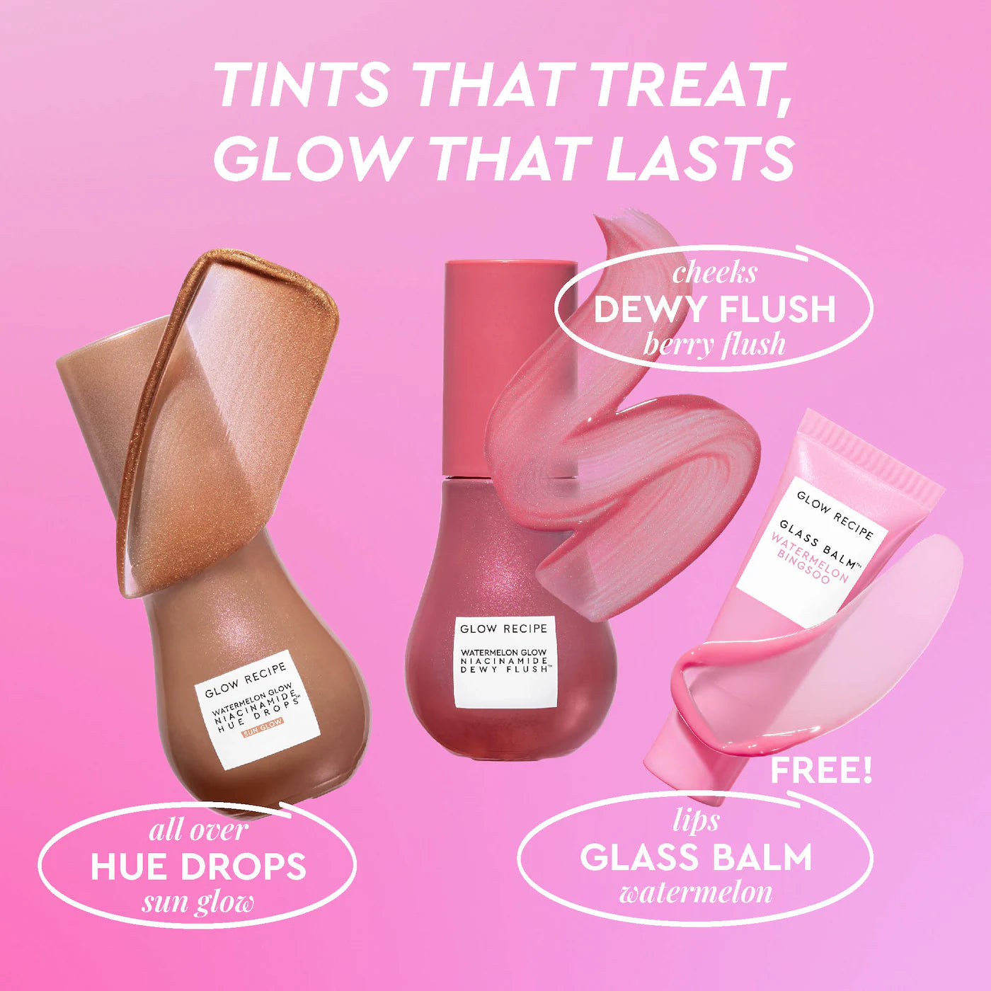 Glow Recipe  Best of Glow Hues - Tinted Serum, Cheek & Lip Gift Set