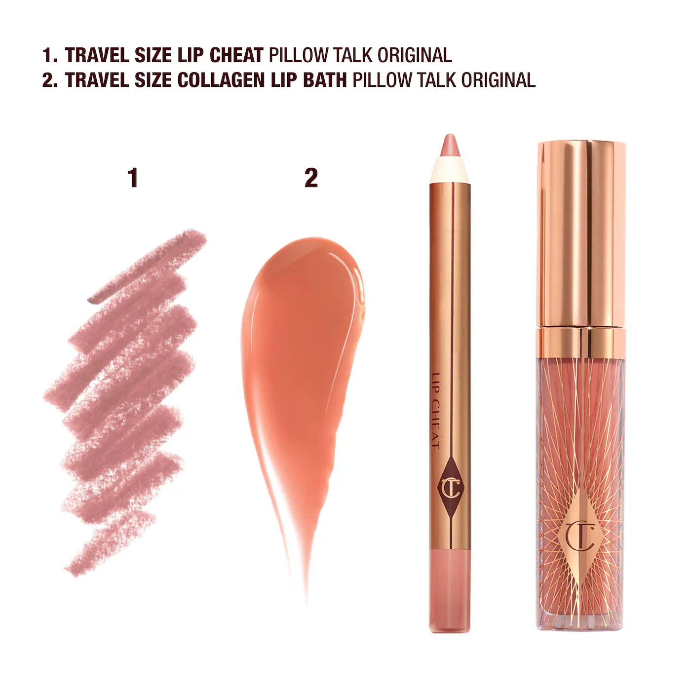 Charlotte Tilbury  Mini Pillow Talk Glossy Lip Duos