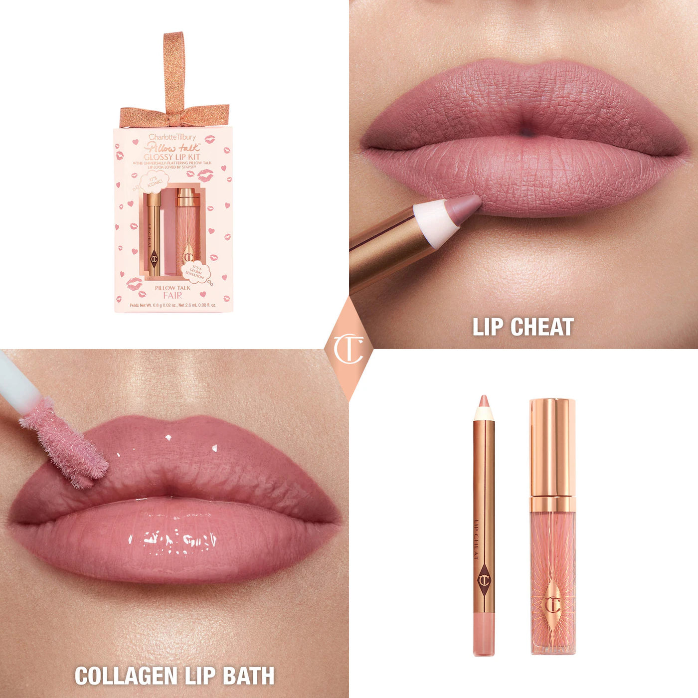 Charlotte Tilbury  Mini Pillow Talk Glossy Lip Duos