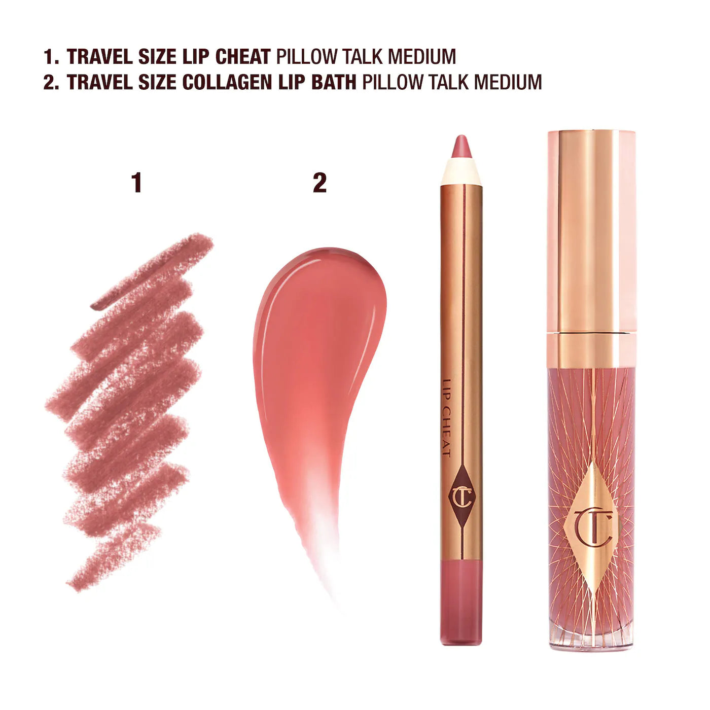 Charlotte Tilbury  Mini Pillow Talk Glossy Lip Duos