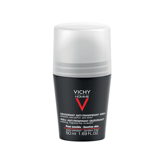 Vichy Homme Sensitive Skin 48hr Roll-On Deodorant