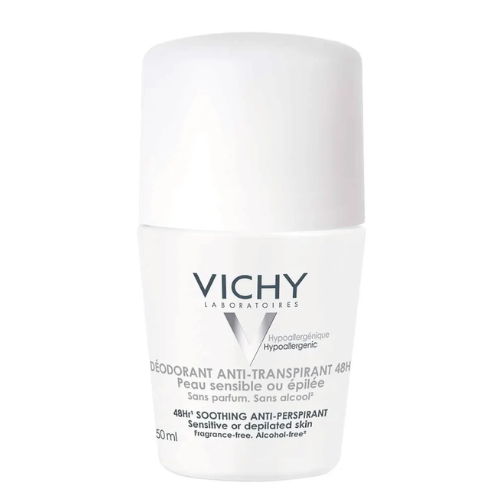 Vichy Sensitive Skin 48hr Roll-On Anti-Perspirant Deodorant 50ml