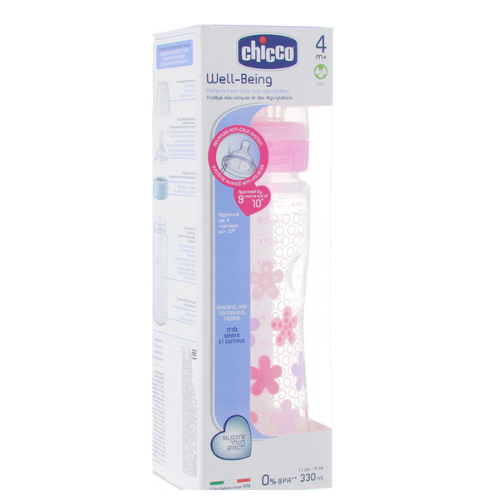 Chicco Well-Being Plastic Bottle 4m+ 330ml