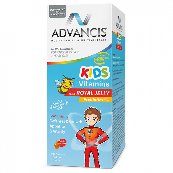 Advancis Kids vitamins with royal jelly & prebiotics 150ml